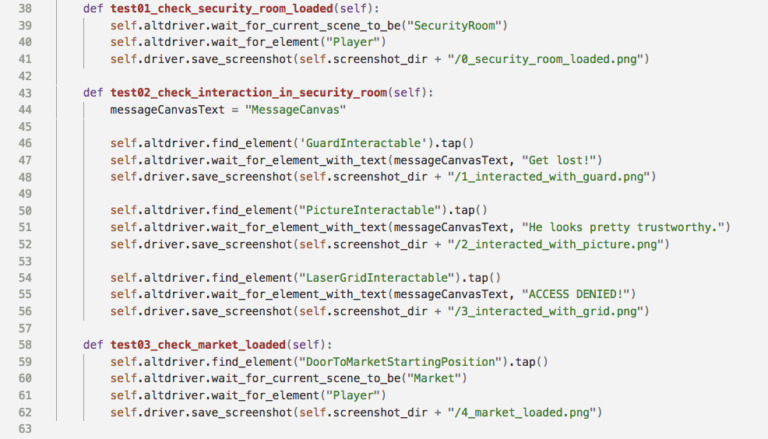 AltUnityTester Tests at Bitbar Cloud